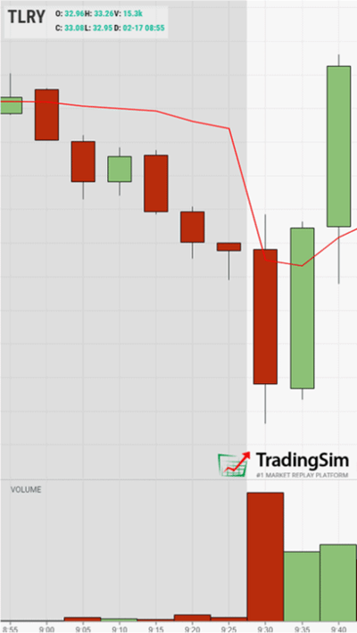bullish reversal candles TradingSim